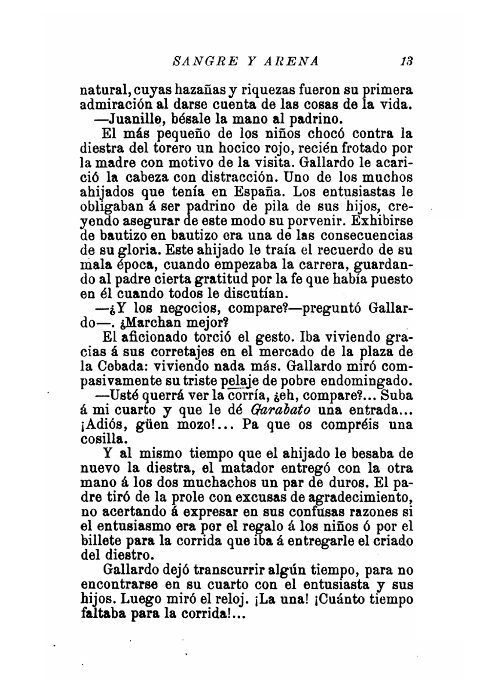 Sangre y arena | Vicente Blasco Ibanez