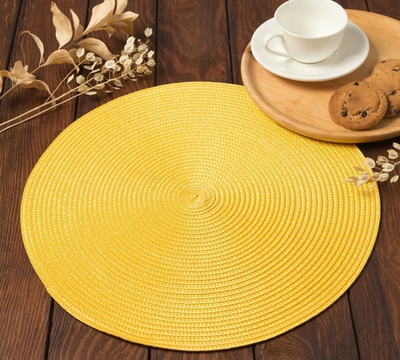 Салфетка сервировочная Классика d 38 см (желтый)