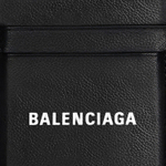 Balenciaga Cash Magnet 2 Card Slots Phone Card Holder Black/White