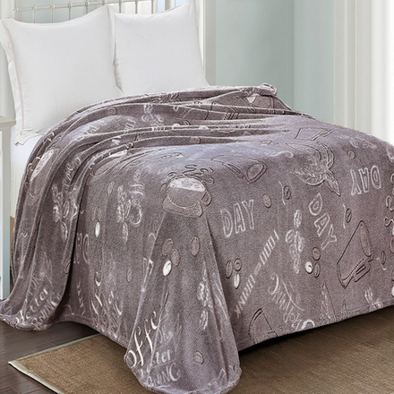 Плед "АВТ. БАМБУК-274", микрофибра, Россия.