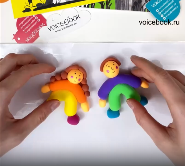 Лепим фигурки детей из пластилина