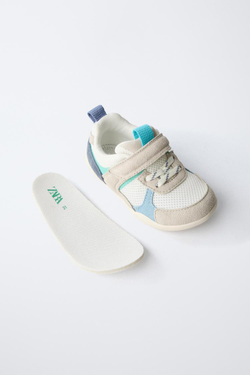 ZARA ЦВЕТНЫЕ КРОССОВКИ BAREFOOT, ГОЛУБОЙ