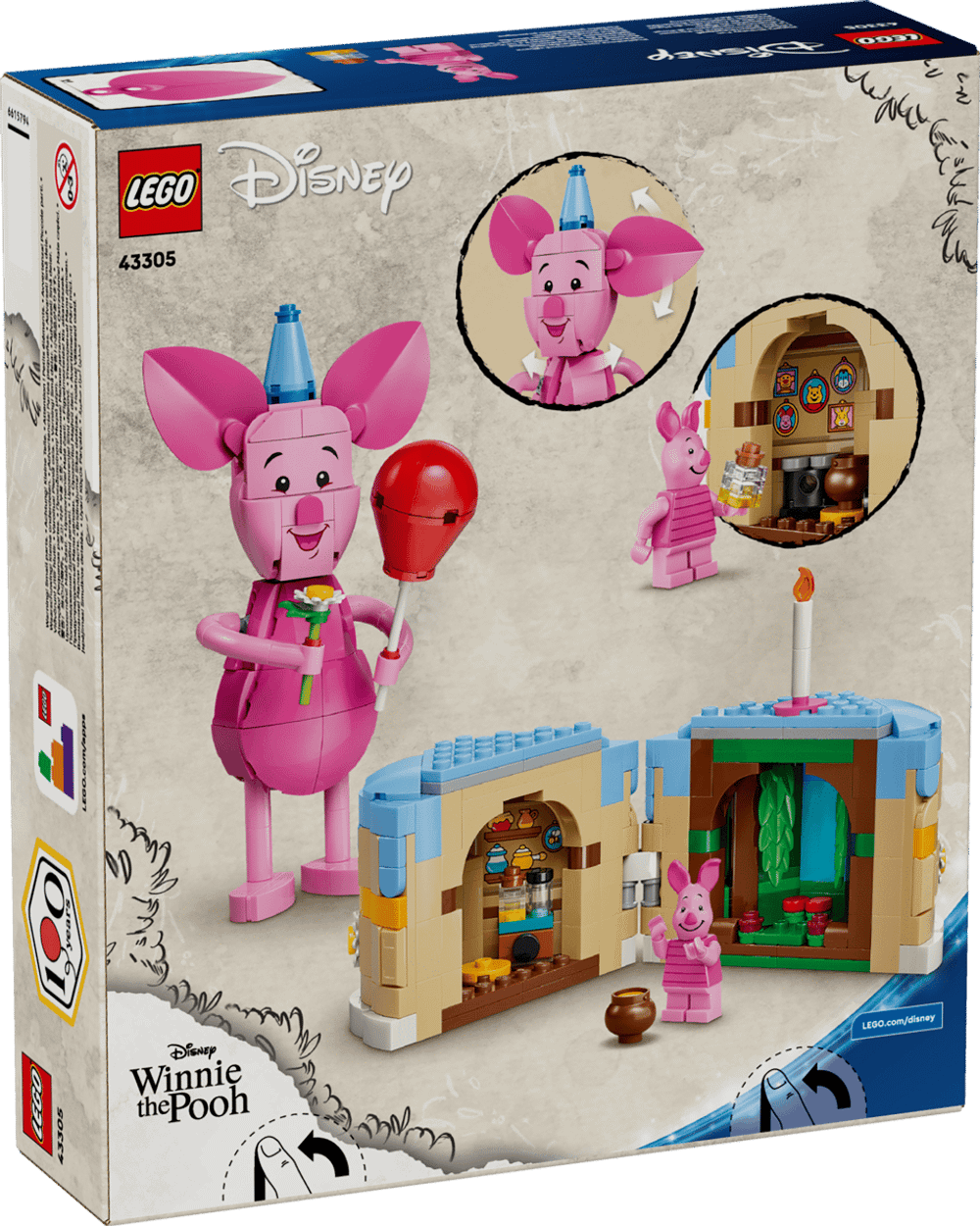 Конструктор LEGO Disney 43305 Piglet's Birthday Fun