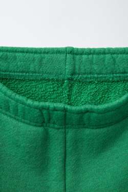 ZARA ШОРТЫ С НАДПИСЬЮ, ЗЕЛЕНЫЙ
