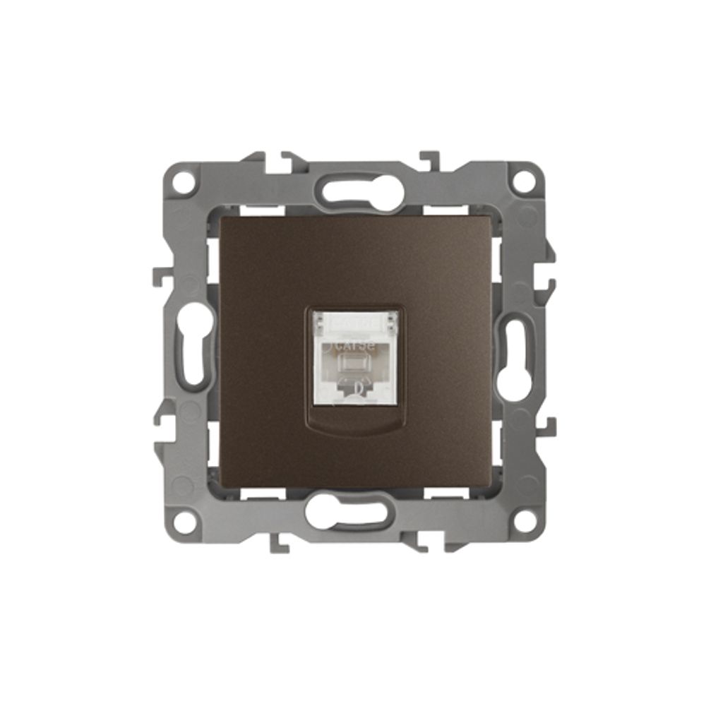 Розетка ЭРА Серия 12 12-3107-13 информационная RJ45 IP20 бронза