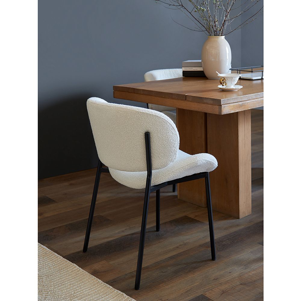 Стул Embrace, букле, молочный