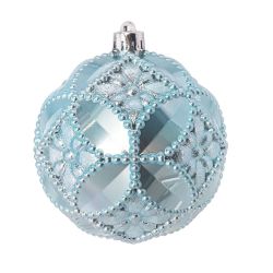 GAEM Набор из 2шт Украшение новогоднее Шар "Готический орнамент", D10 см, L20 W10 H10 см