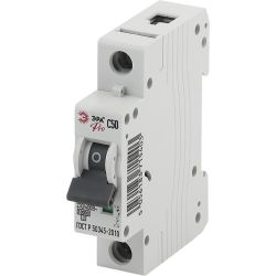 Автоматический выключатель ЭРА PRO NO-901-34 ВА47-100 1P 50А кривая C 10кА | Модульные автоматические выключатели