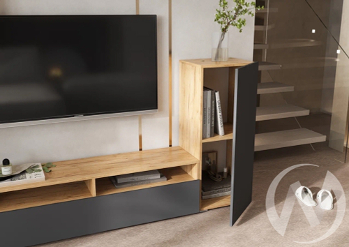 Гостиная Верона (дуб крафт/графит)