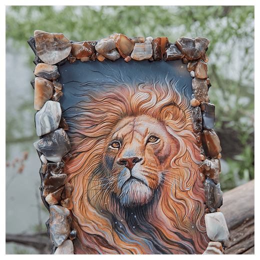 Картина из кожи «Храбрый сердцем»