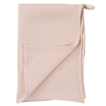 Полотенце кухонное вафельное из умягченного льна цвета пыльной розы из коллекции essential, 47x70 см