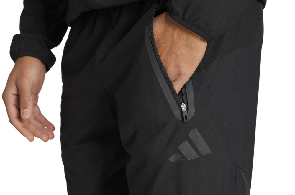 Мужские теннисные штаны Adidas Tiro 25 Pro Vis Tech Travel - черные