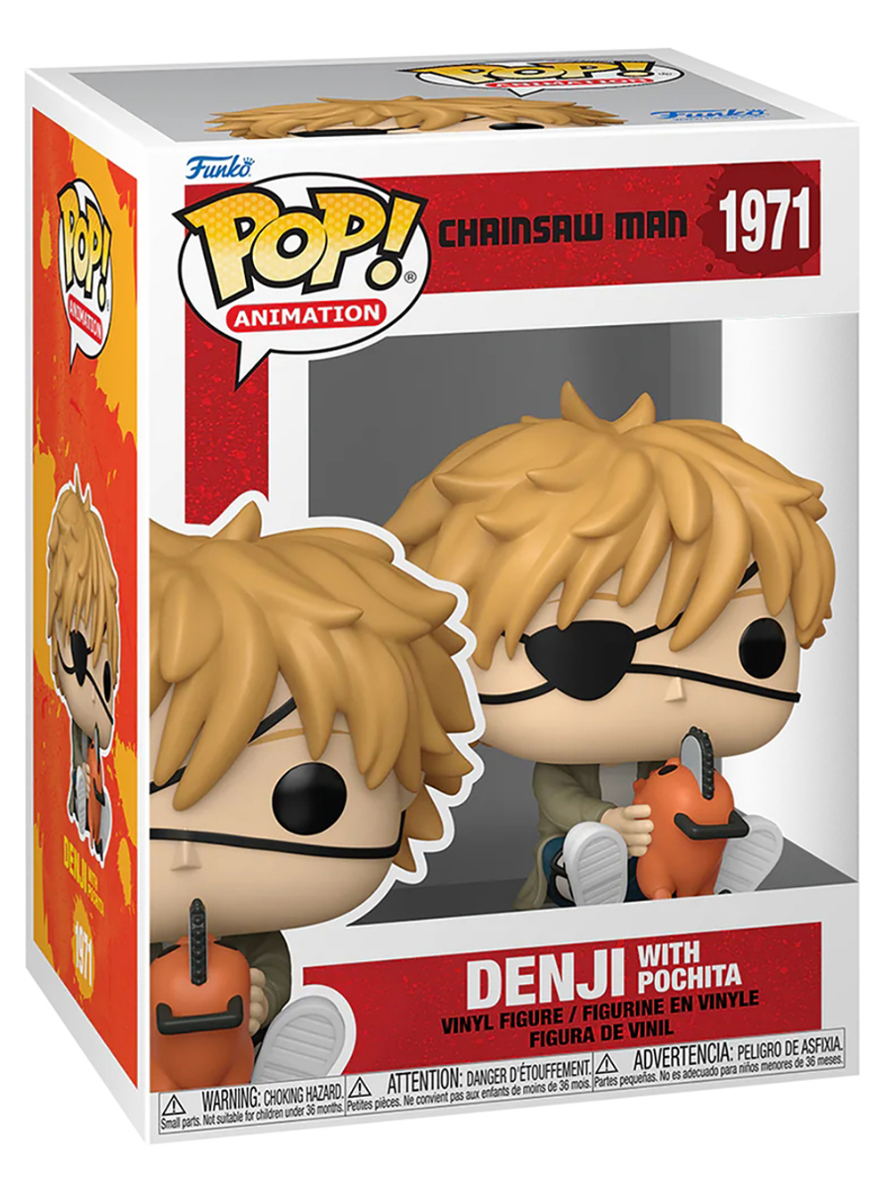 Фигурка Funko POP! Animation Chainsaw Man Denji with Pochita (1971) 86484