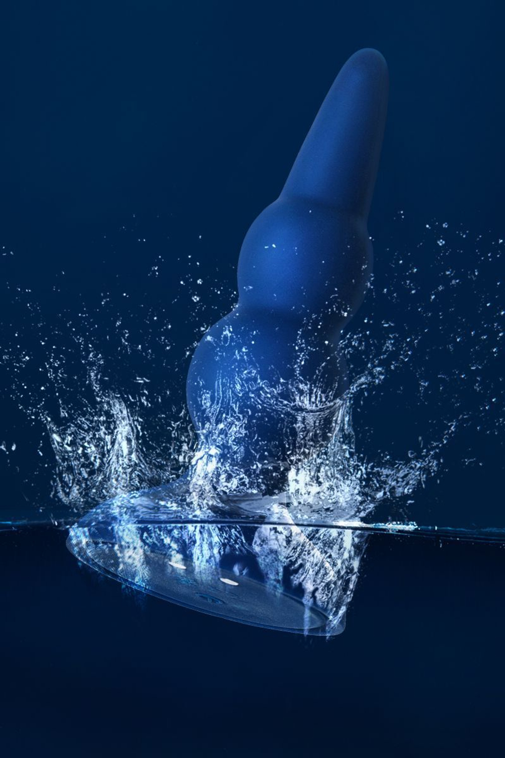 Синяя анальная вибровтулка OPlay Prime - 12 см.