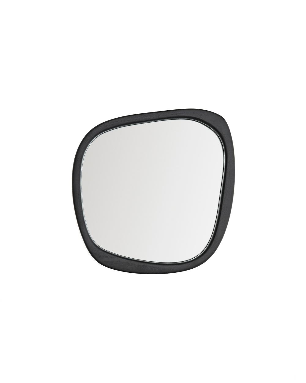 Зеркало из тикового дерева Alura черного цвета 45,5 x 47 см