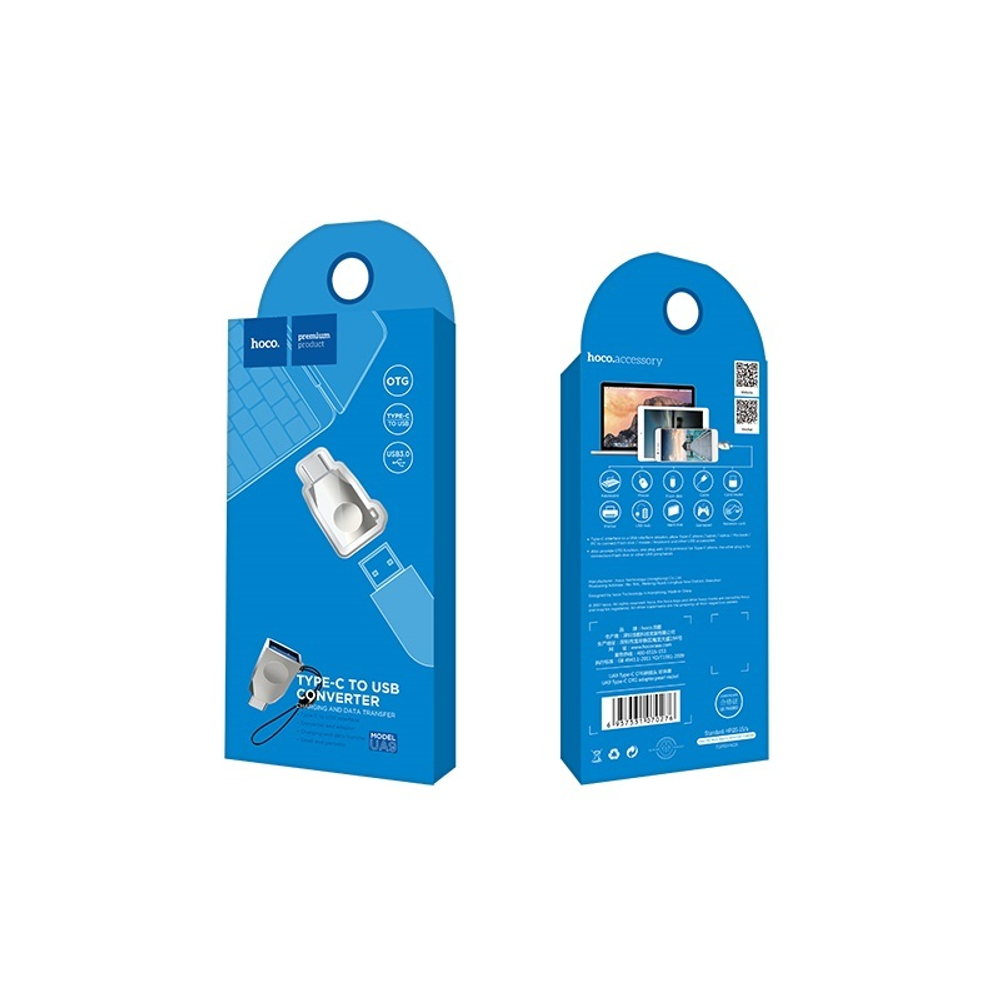Переходник OTG HOCO UA9 с USB 3.0 на Type-C USB