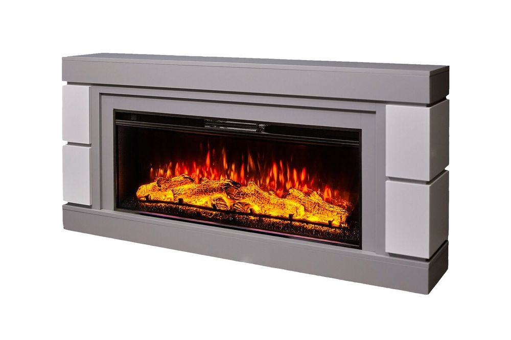 ДЭНВЕР R J45/JK45 GR-LCB715/WT-LCB510 Серый камень/белый + JOKER-SF 45 Электрокамин