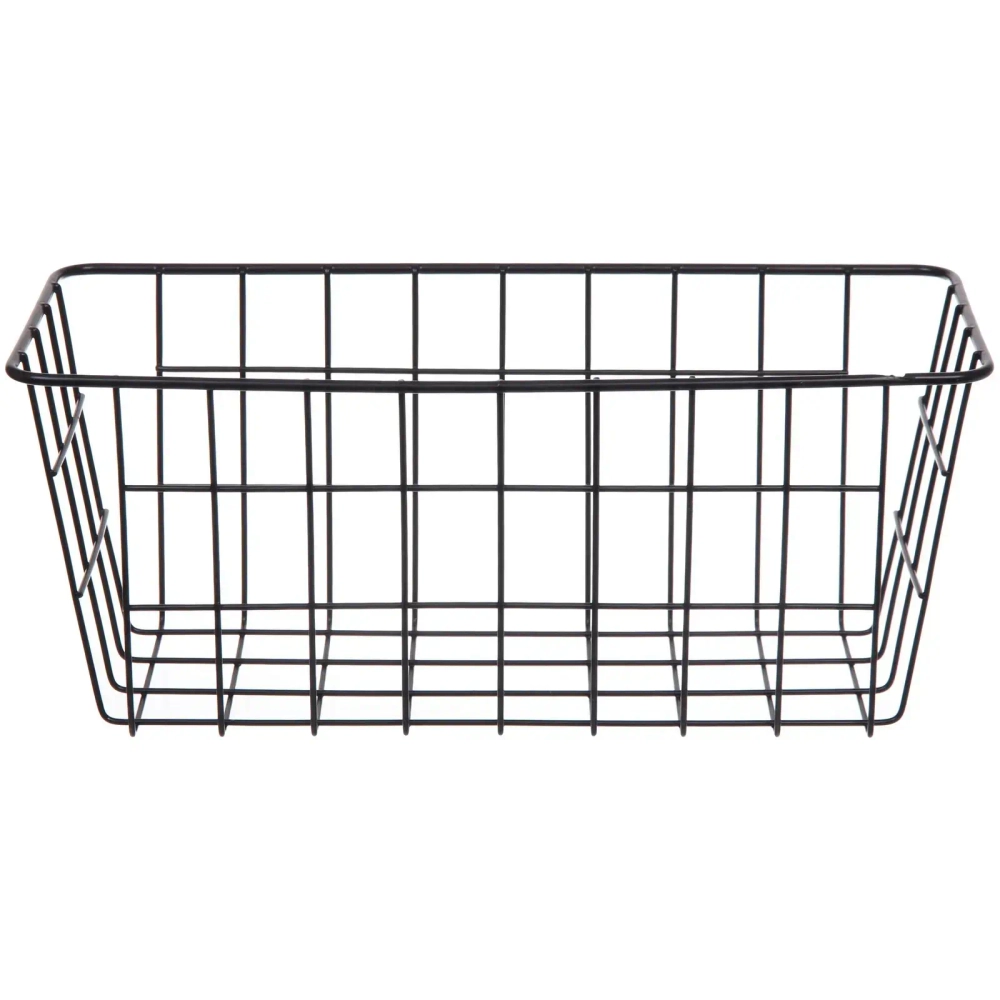 Корзина металлическая универсальная «ФАРГО», цвет черный, 29*12*12см (лейбл)