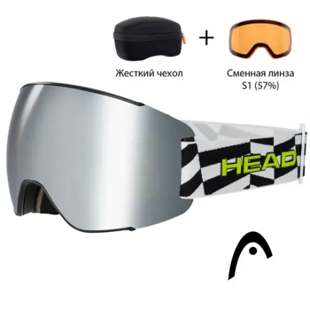 Маска горнолыжная/сноубордическая HEAD SENTINEL razzle/silver-brown + доп линза