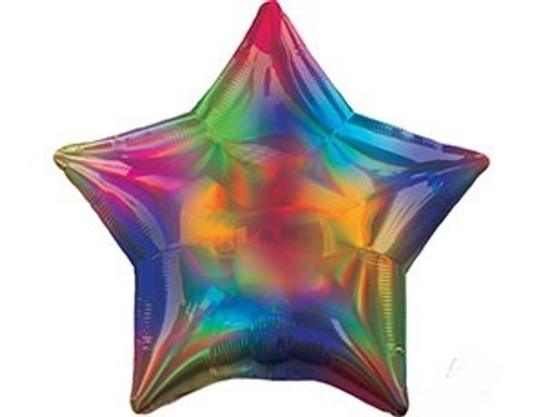 Шар звезда Переливы радуги 48см