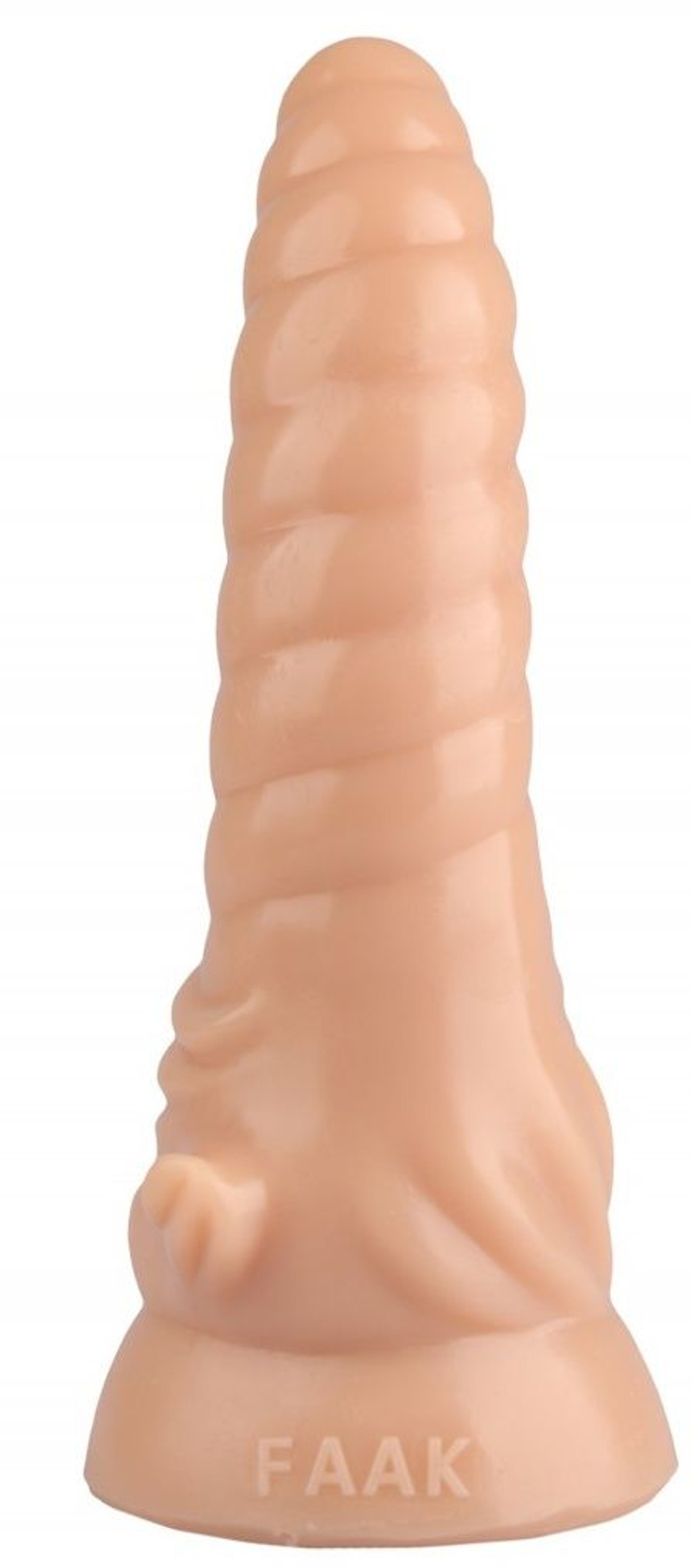Телесный фигурный анальный фаллоимитатор - 20,5 см. (Цвет: телесный)