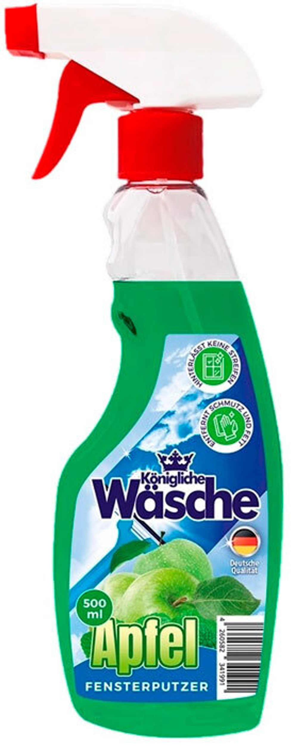 Средство для мытья стекол Konigliche Wasche Яблоко 0,500 л