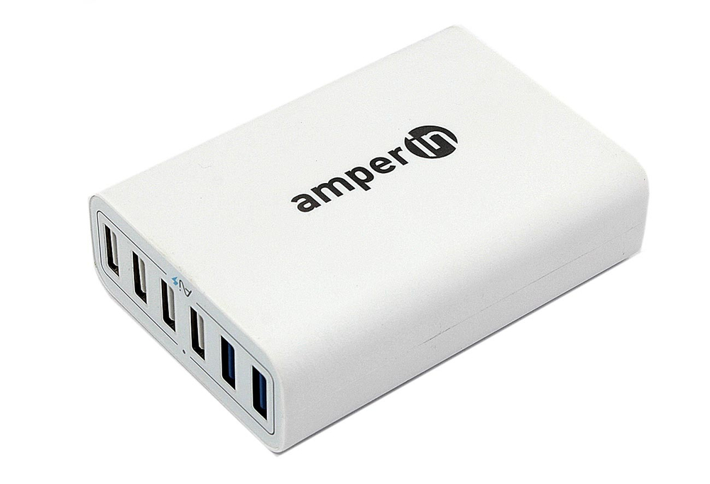 Блок питания (сетевой адаптер) Amperin Quick Charge 6-port QC 3.0 USB (YDS-TC060-4-2-0) white