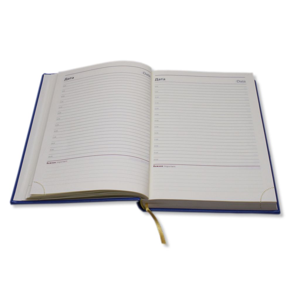 Ежедневник Lediberg Nebraska кремовый блок Тёмно-синий