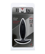 Чёрная мини-пробка для анальной стимуляции BOOTYFUL ANAL PLUG XTRA SMALL BLACK - 9 см. (Цвет: черный)