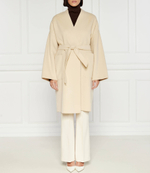 Хлопковое пальто Weekend MaxMara - бежевый(250160116)