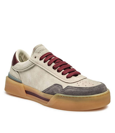 Кожаные кроссовки New Roma Dolce & Gabbana - бежевый(CS2275 AW317)