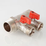 Коллектор отсекающий 2 выхода 1х3/4 евроконус Valtec