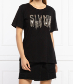 футболка Silvian Heach - черный(PGA21238TS)