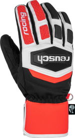 REUSCH перчатки горнолыжные 6011233_7810 Worldcup Warrior R-Tex XT Black/White/Fluo Red