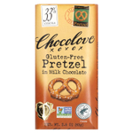 Chocolove, крендель без глютена, в молочном шоколаде, 33% какао, 83 г (2,9 унции)