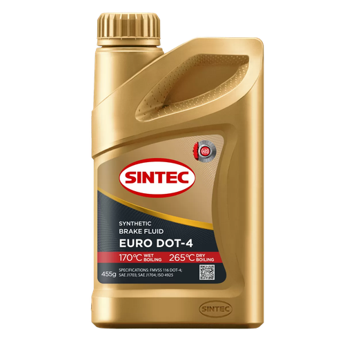 Тормозная жидкость Sintec Euro DOT-4, 455 г