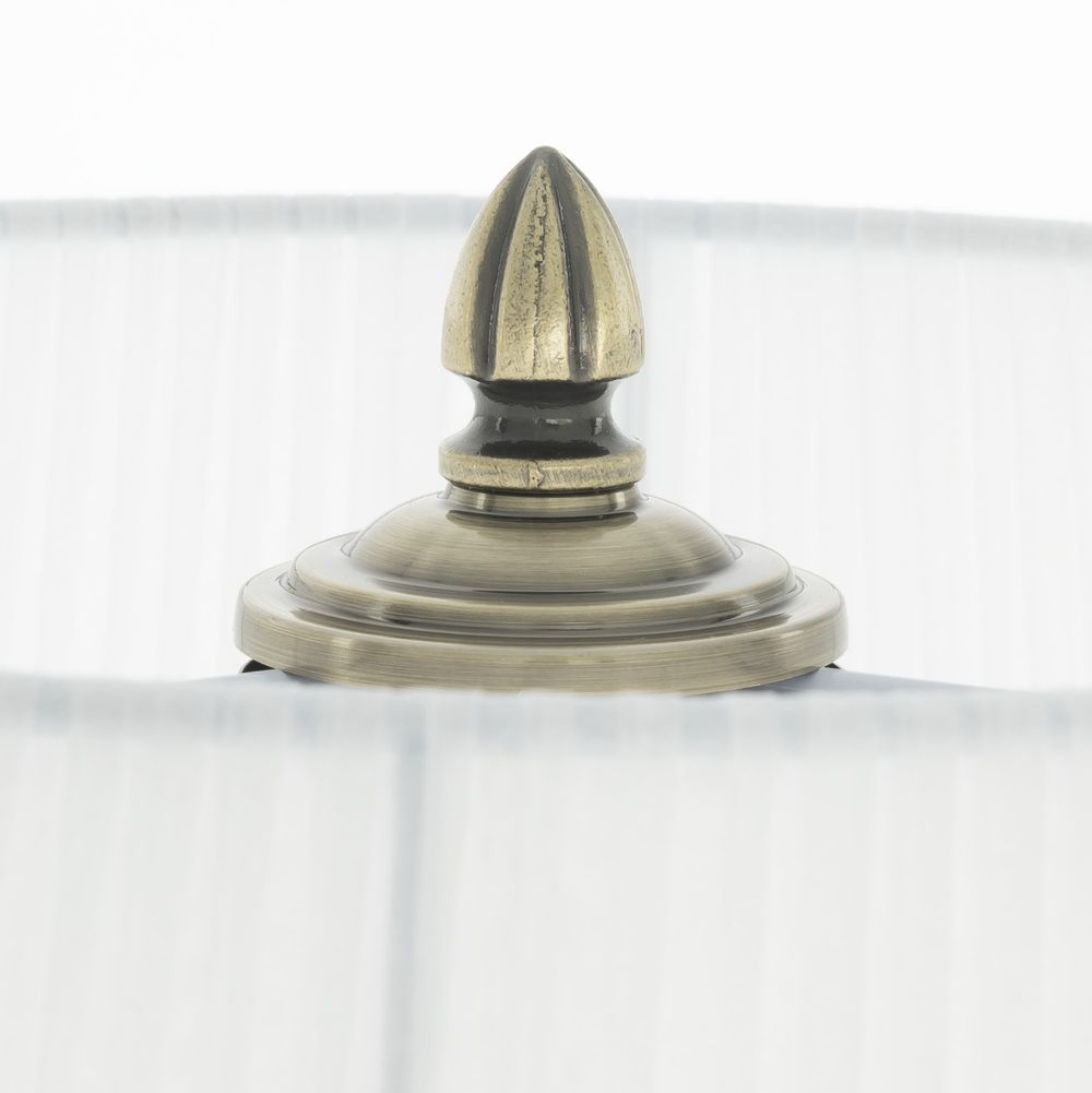 Citilux Вена CL402930T Торшер бронза со столиком и белым абажуром