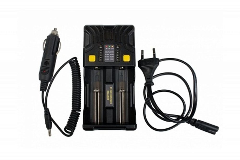 Зарядное устройство Armytek Uni C2 универсальное на 2 аккумулятора