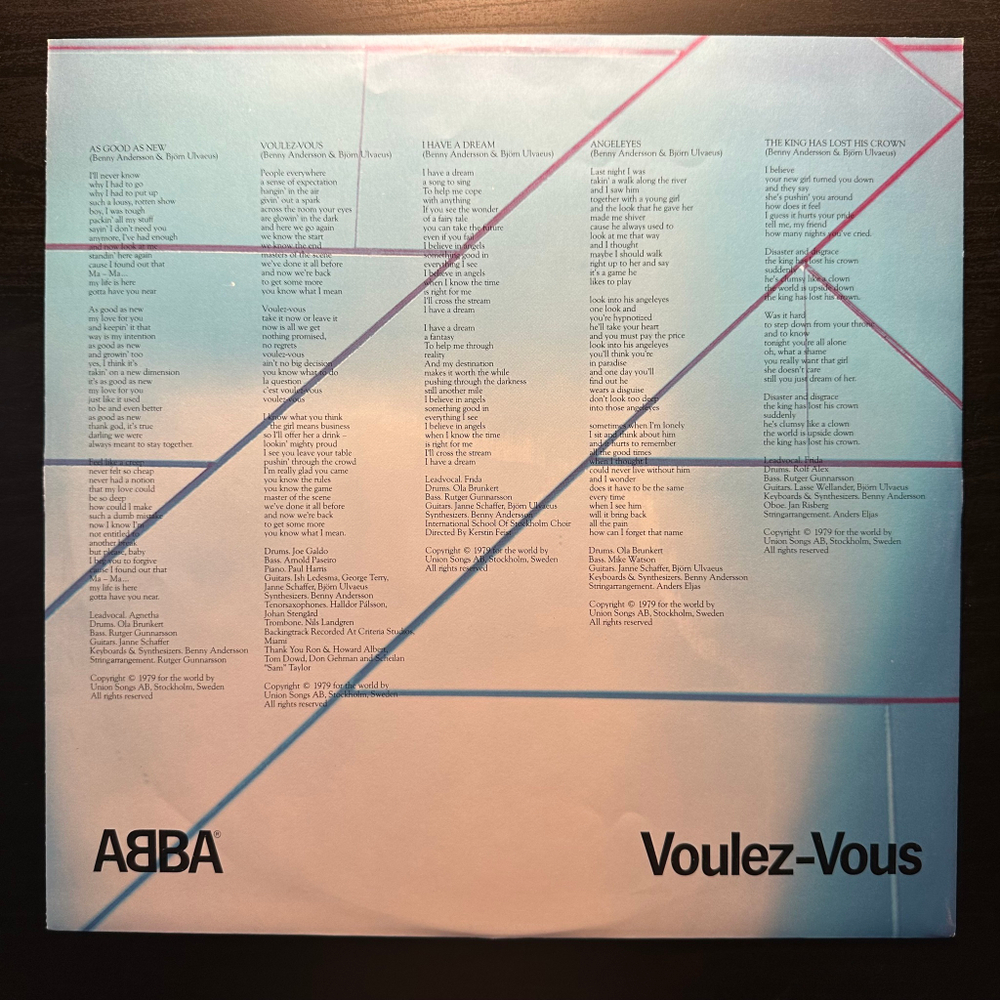 ABBA - Voulez-Vous (Англия 1979г.)