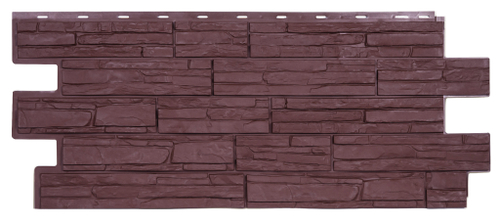 Цокольный сайдинг Альпийская Сказка ЭКО-1 БРАУН