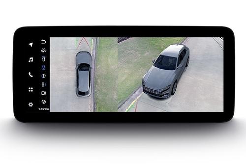 Магнитола для Great Wall Poer KingKong, Haval H5 2023+ (ШГУ монохром) - Teyes LUX ONE 360 монитор 12.3" 2K QLED на Android 10, Быстрая, CarPlay, 4G SIM-слот, 4 камеры в комплекте