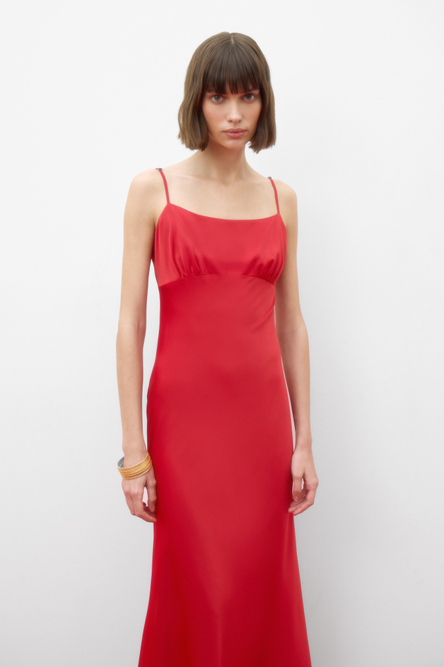 Платье-комбинация из сатина