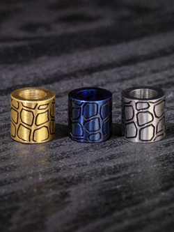 Бусины цветные «Камень» из нержавеющей стали с лазерной гравировкой