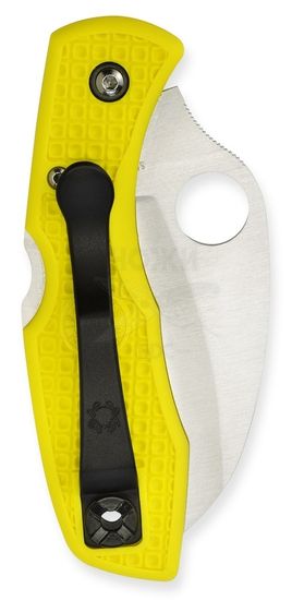 Складной нож Spyderco Tasman Salt C106PYL c клинком из стали H1, рукоять FRN