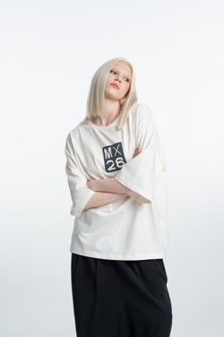 Футболка oversize из легкого трикотажа