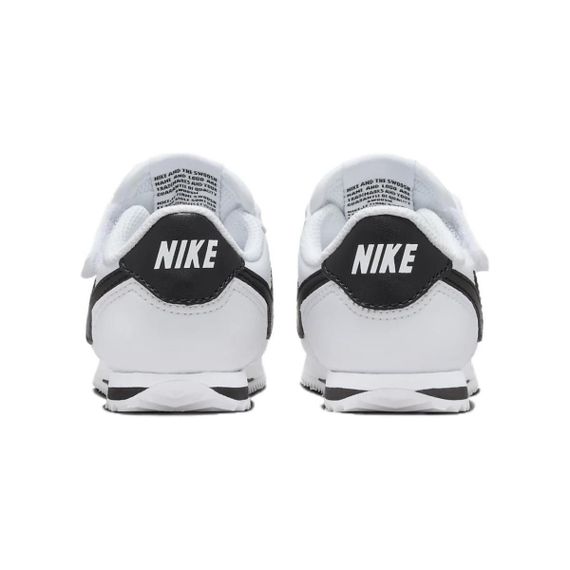 Кроссовки NIKE Cortez Легкая детская обувь, низкие кеды, белый/черный, для маленькой