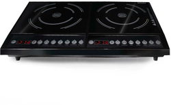 Индукционная настольная плита Ginzzu HCI-213, Black 2 конфорки 2000+2000Вт