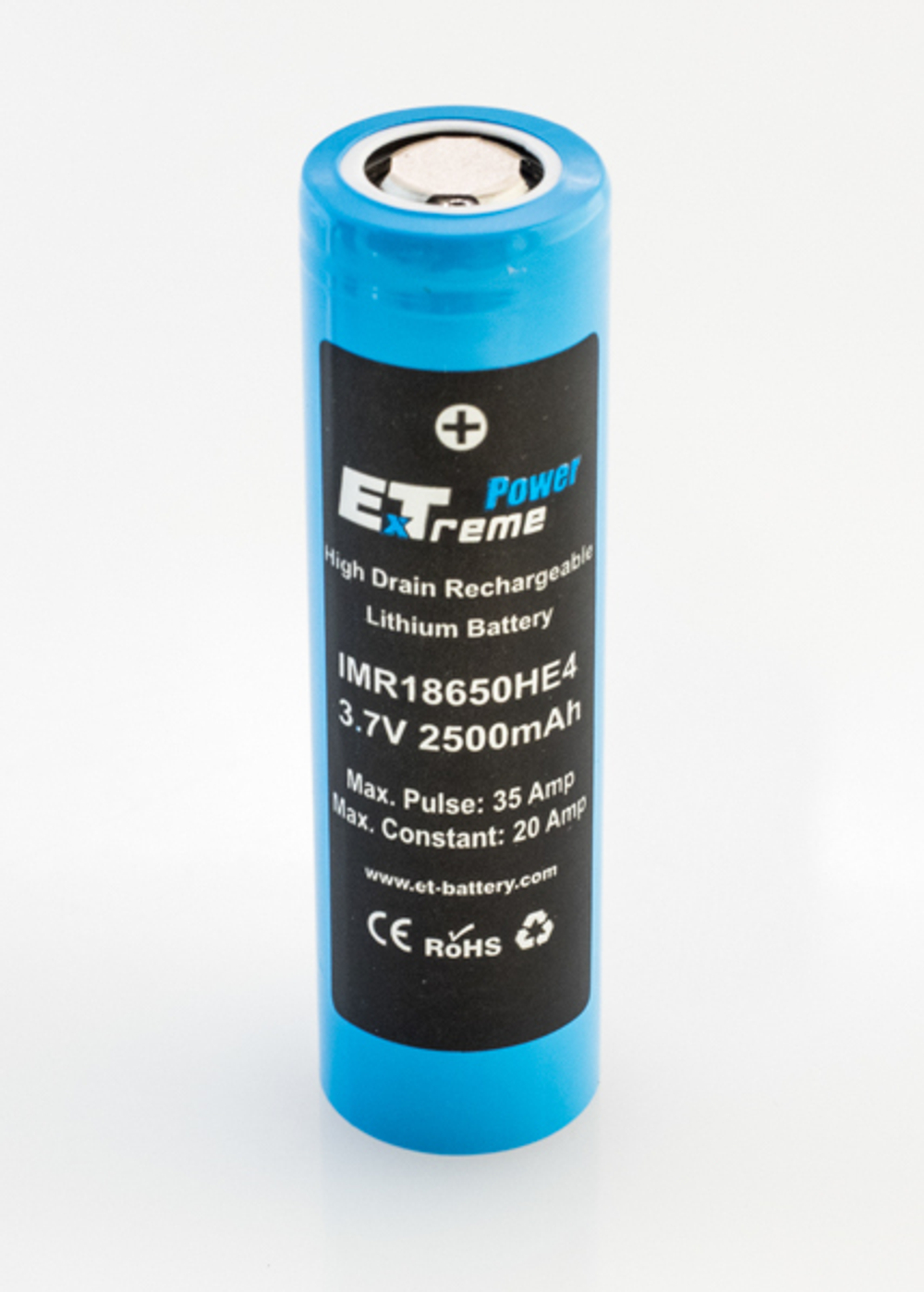 Аккумулятор ET IMR18650HE4 Blue PK2