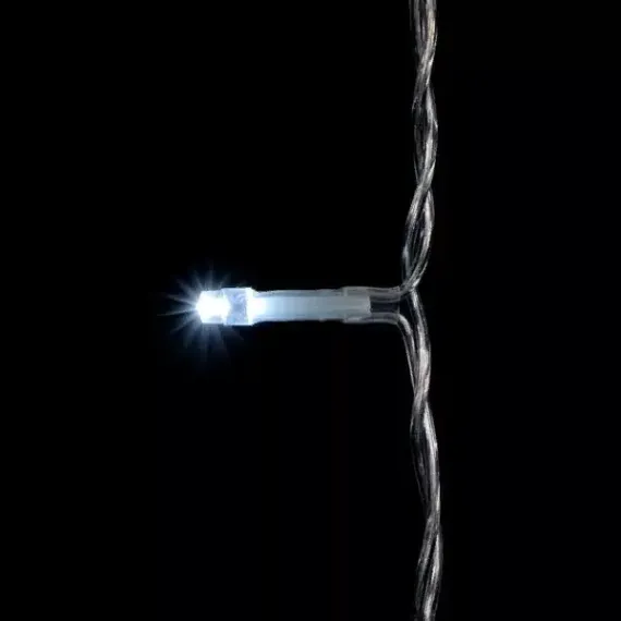 Светодиодный занавес 2*3 м., 600 белых LED ламп, облегченный, прозрачный провод ПВХ, LTC (PCL600NOT-10-2W)