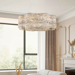 Люстра Cloyd ANTREA-B C1 / Ø50 см - хром (арт.11626)